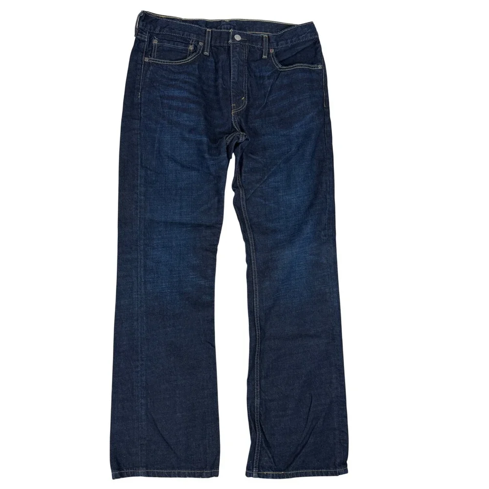 Levi 527 Slim Bootcut Jeans 36x32 Dark Wash Indigo Denim Pants Workwear